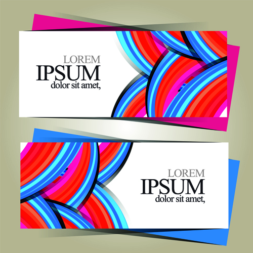 ght abstract color vector banners 03 Bright abstract color vector banners 03
