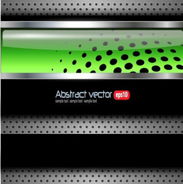Bright chrome metal background vector graphics 01