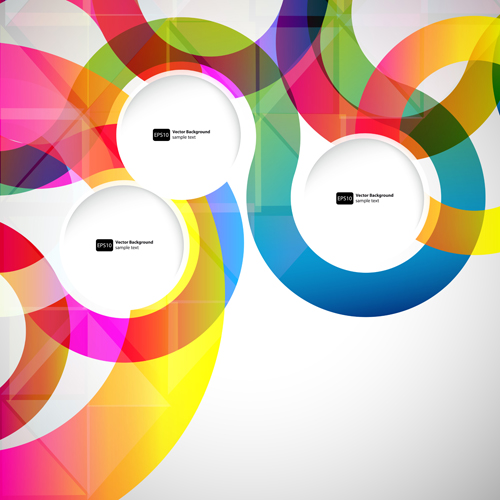 colored round abstract background 01 Bright colored round abstract background 01
