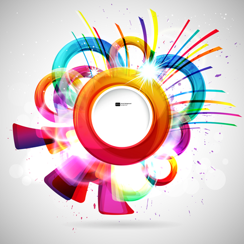 colored round abstract background 03 Bright colored round abstract background 03
