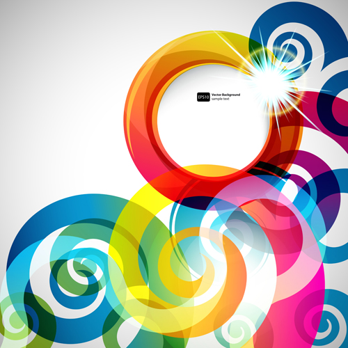 colored round abstract background 04 Bright colored round abstract background 04