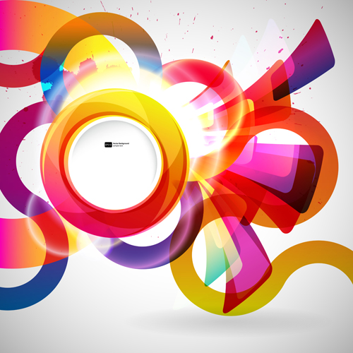 colored round abstract background 05 Bright colored round abstract background 05