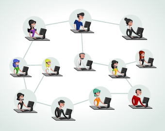 Business people infographics elements vector 03