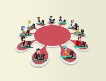 Business people infographics elements vector 04