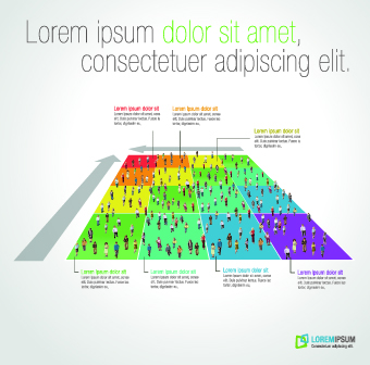 Business people infographics elements vector 06