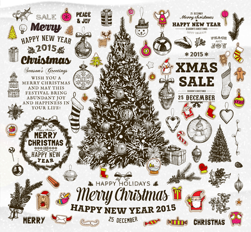 ornament material labels elements christmas 