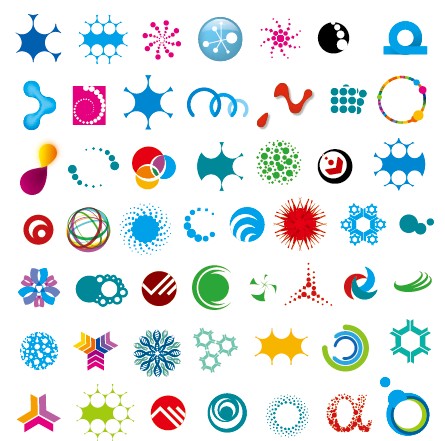 logos logo colored Abstract vector abstract 