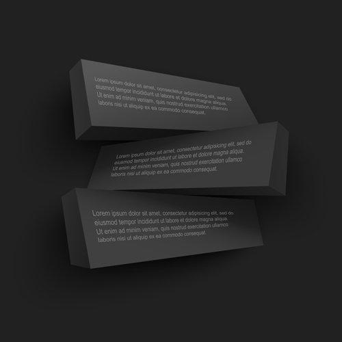 Concept 3D banners vector graphics 04