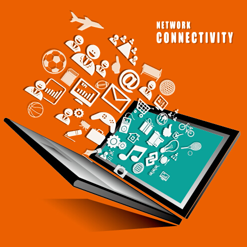 network connectivity concept business template business 