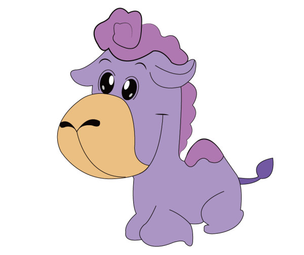purple cute camel 