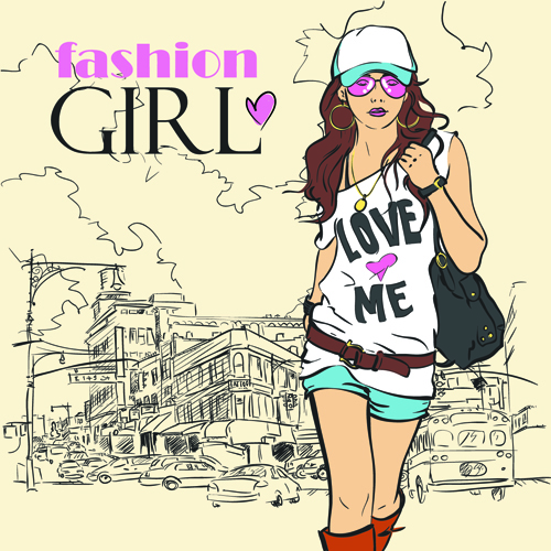 girl fashion different 