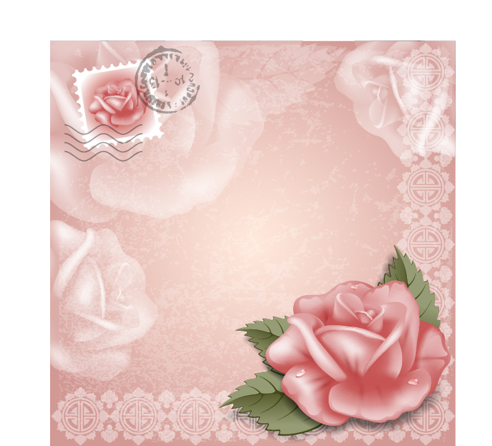 Vector Flower elements backgrounds 03