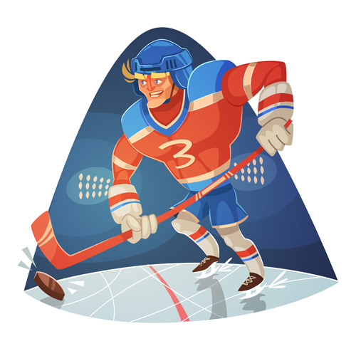 nny cartoon sporting design vector 01 Funny cartoon sporting design vector 01