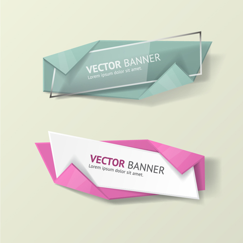 origami glass business banner 