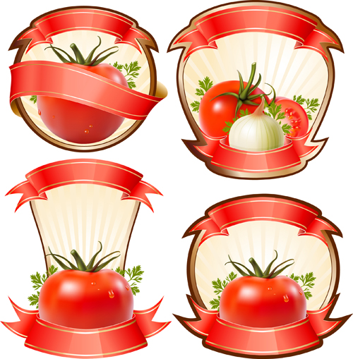 Olive labels vector 03