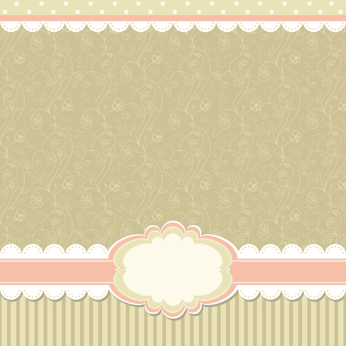 Baby frame backgrounds vector 04