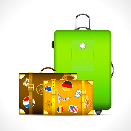 Creative Travel elements vector art 02