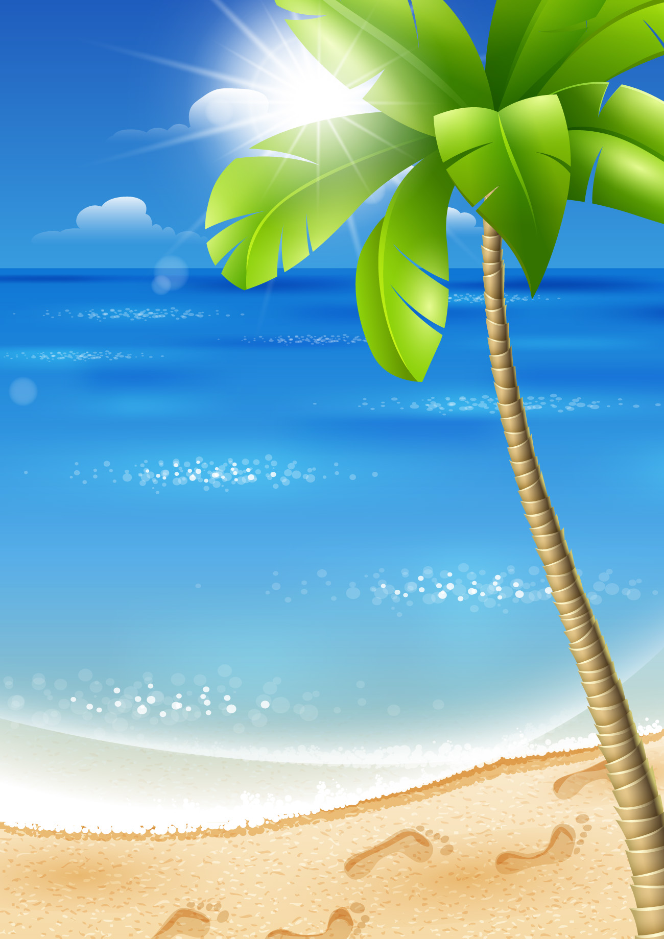 Beautiful Tropical Backgrounds vector 02