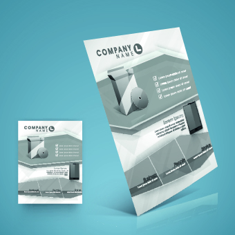 Stylish business flyer template design 03