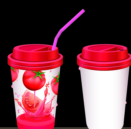 tubes drinks cups 