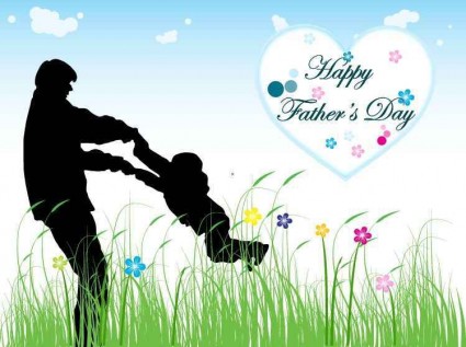 Father day background shiny vector set Father day background shiny vector set