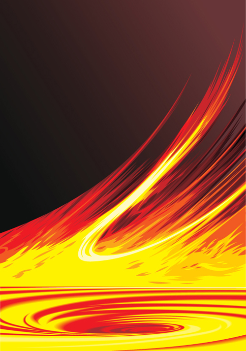 Set of golden glow  Backgrounds vector graphic 02