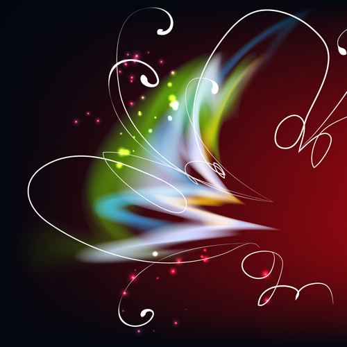 light with Flowers Backgrounds set 03