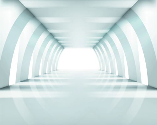 Spacious Empty White Room design vector 03