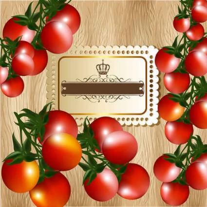 Fresh tomatoes with background vecotr Fresh tomatoes with background vecotr
