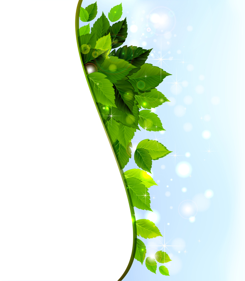 Vivid Spring elements vector background 04