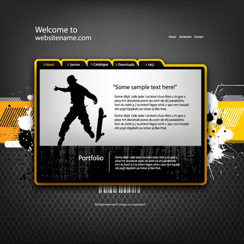 web site template personality 