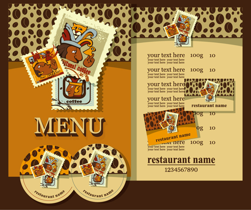 Retro beer menu cover with price list vectors 06 Retro beer menu cover with price list vectors 06