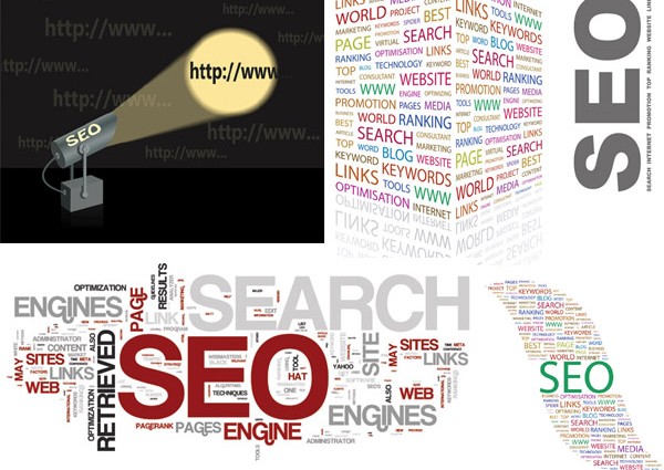 SEO design elements background shiny vector SEO design elements background shiny vector