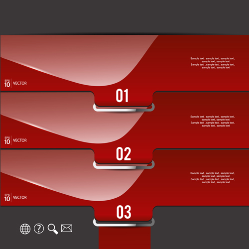 shiny red infographic 