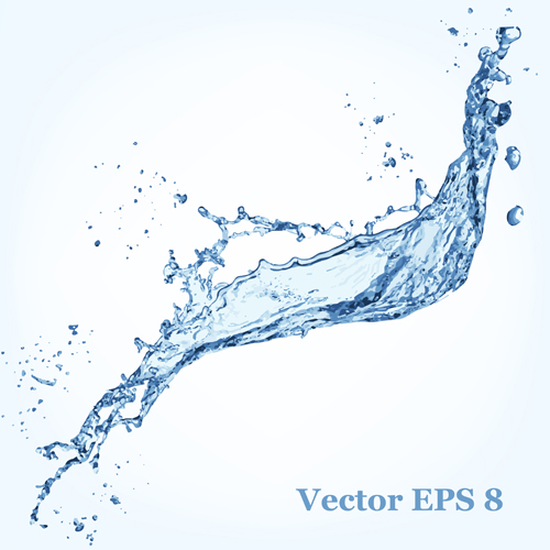 Splash blue water vector background 08 Splash blue water vector background 08