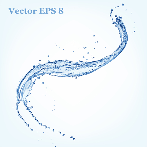 Splash blue water vector background 09 Splash blue water vector background 09