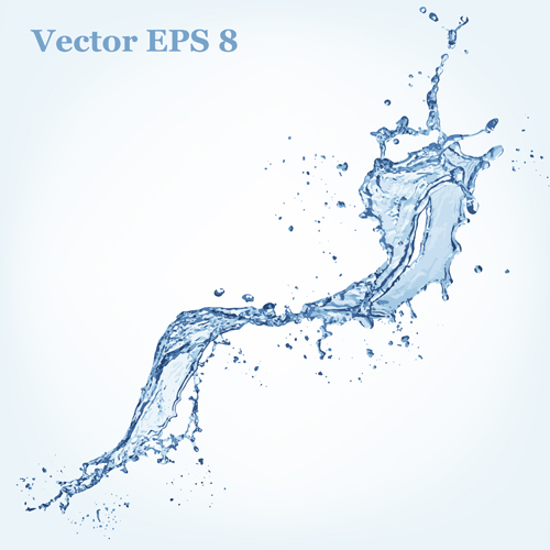 Splash blue water vector background 10 Splash blue water vector background 10