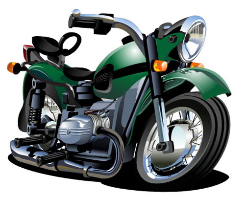Vintage motorcycle illustration design vector 04