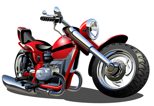 Vintage motorcycle illustration design vector 06 Vintage motorcycle illustration design vector 06