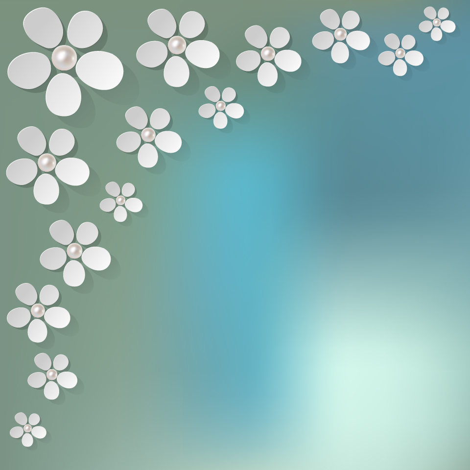 White flower with bokeh vector background White flower with bokeh vector background