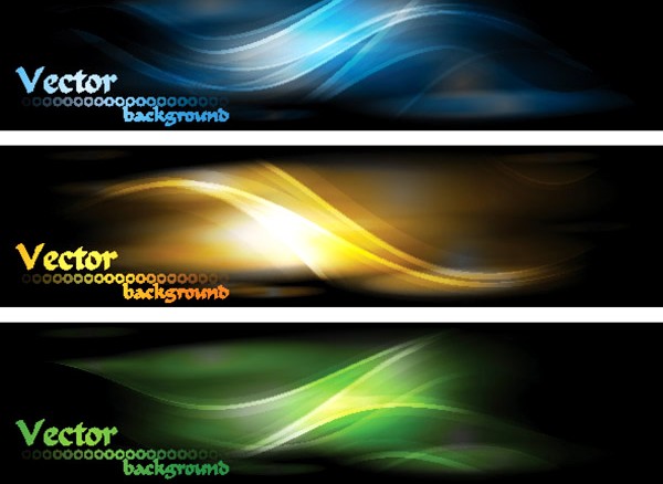 brilliant smoke banners vectors