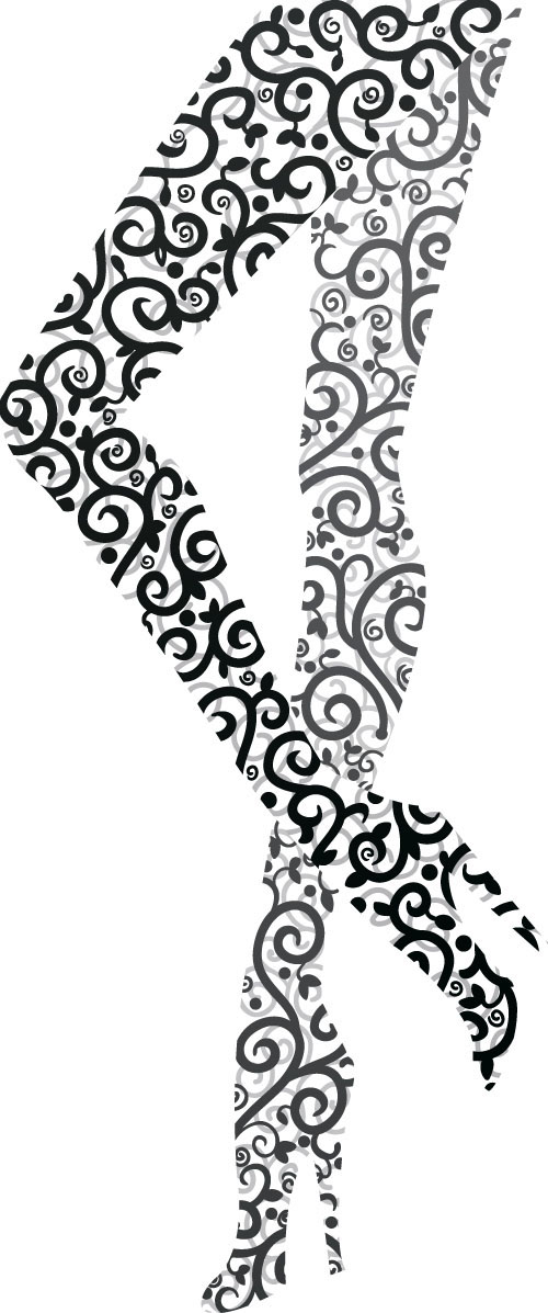floral legs vector illustration 05 floral legs vector illustration 05