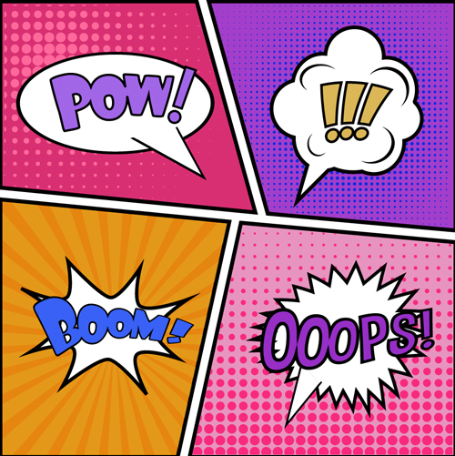 Cartoon speech bubbles for your text vector 01 Cartoon speech bubbles for your text vector 01