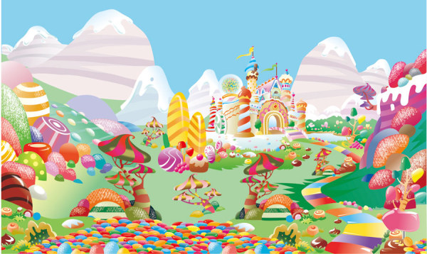 Dream sweet world design vector Dream sweet world design vector