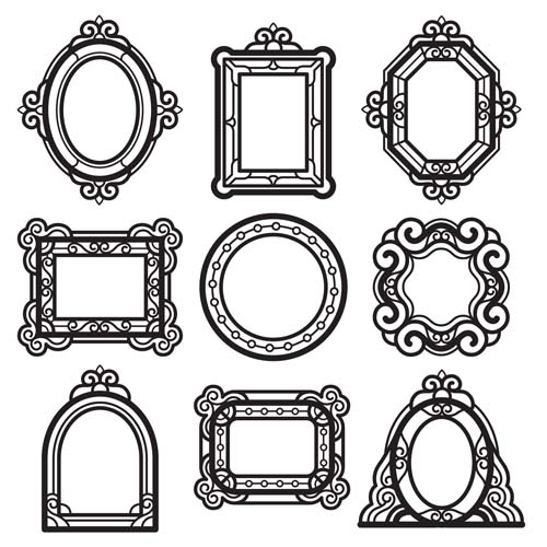 vintage styles frames design 