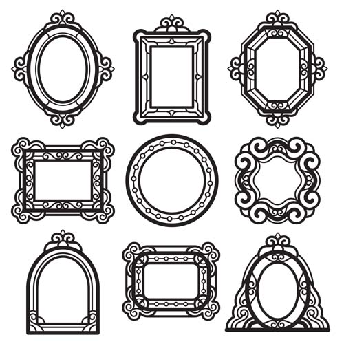 Frames vintage styles design vector 01 Frames vintage styles design vector 01