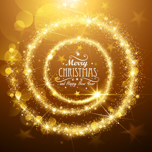 Golden glow christmas holiday background vector 04 Golden glow christmas holiday background vector 04