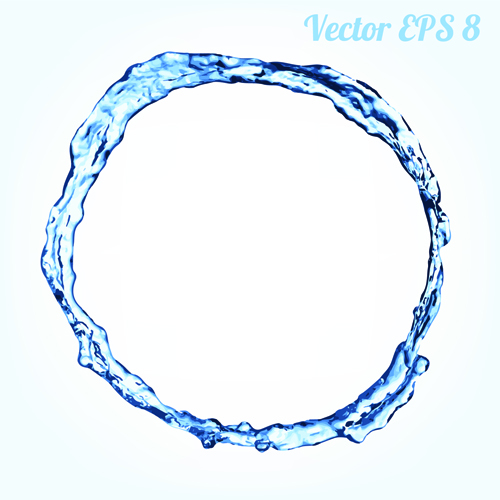 Splash blue water vector background 01 Splash blue water vector background 01