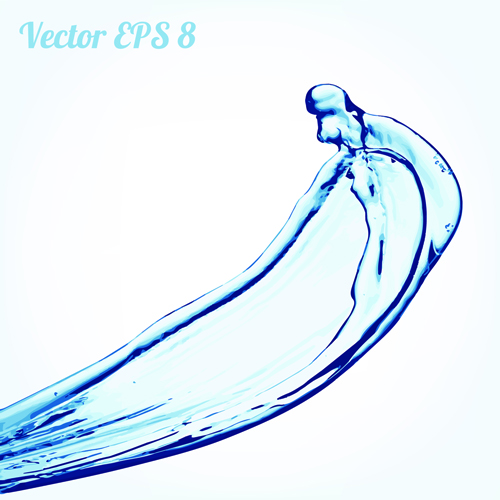 Splash blue water vector background 02 Splash blue water vector background 02