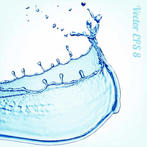 Splash blue water vector background 06 Splash blue water vector background 06